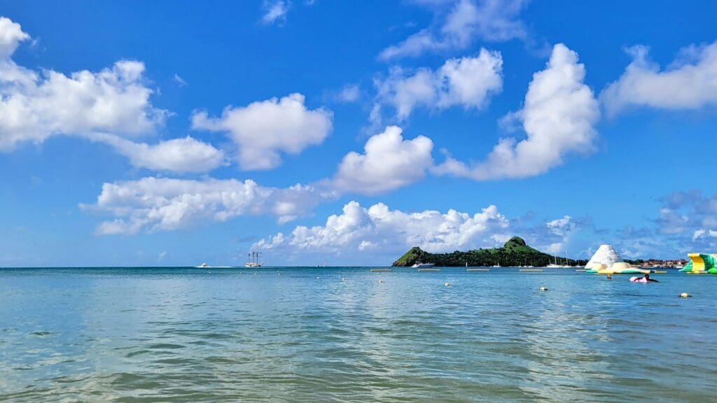 photo of Pigeon Island at Reduit Beach in Rodney Bay, St. Lucia