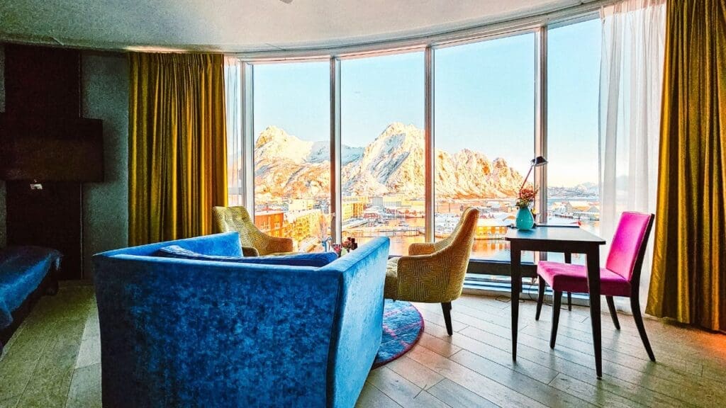 photo of hotel room in Lofoten, Norway
