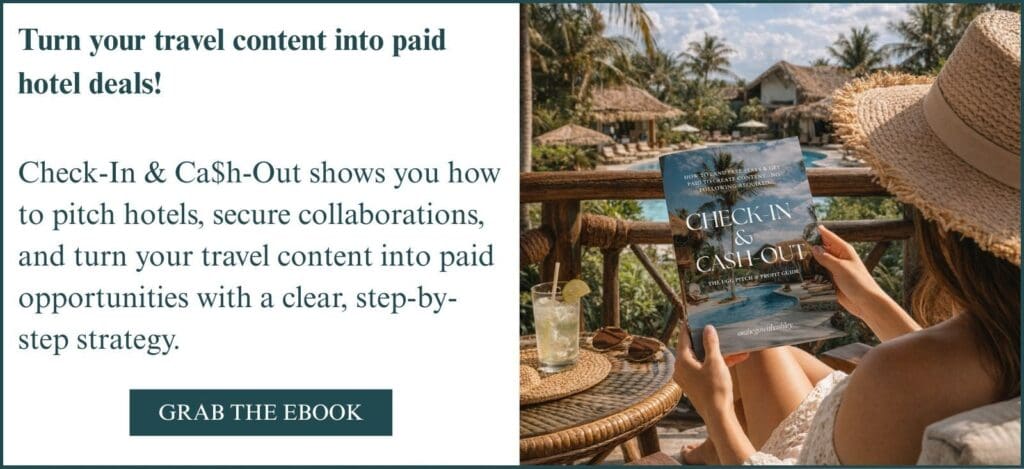 photo of Check-In & Ca$h-Out travel ugc ebook banner