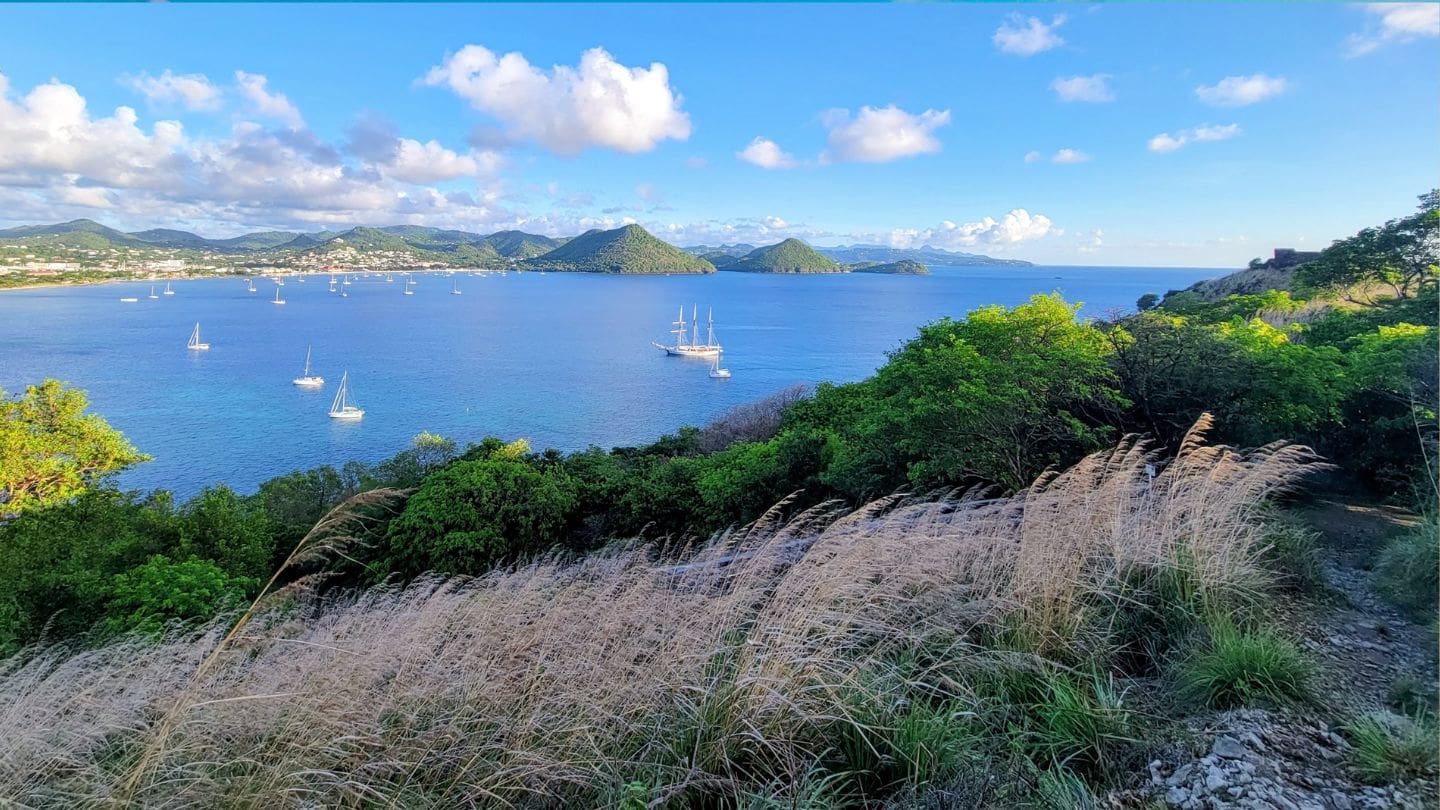 photo of views from St Lucia at Pigeon Island