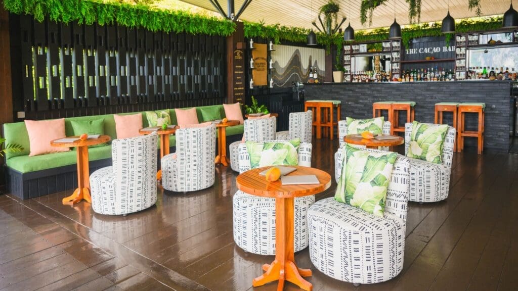 photo of The Cacao Bar Lounge at Rabot Hotel in St. Lucia