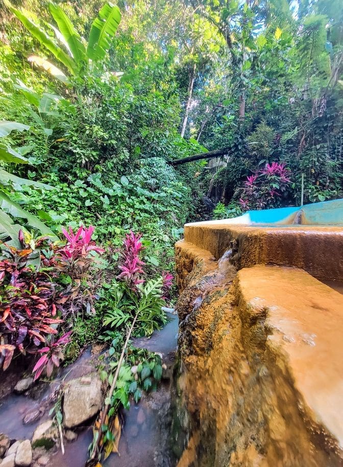 photo of side of mineral baths in St. Lucia