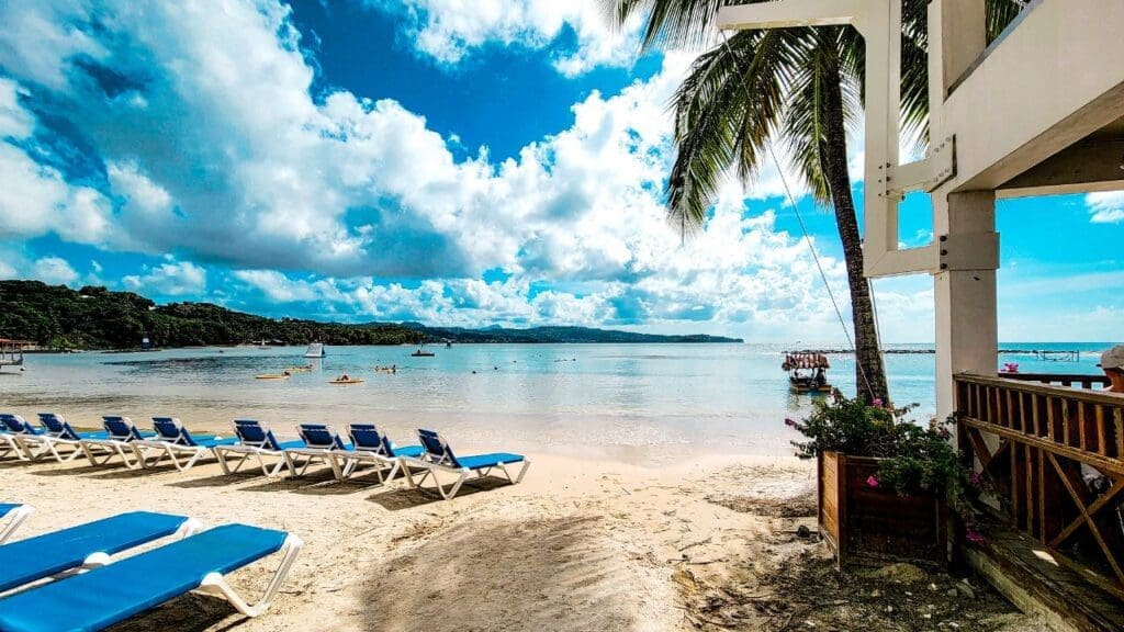 photo of beach at Windjammer Landing in St. Lucia