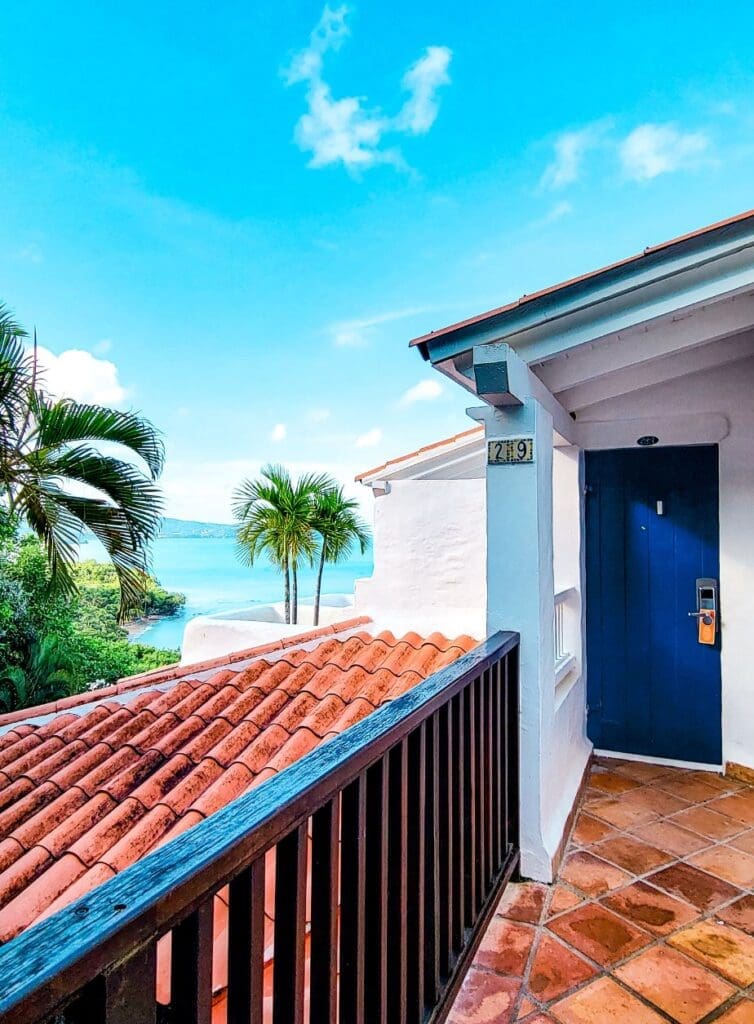 photo of villa door in St Lucia