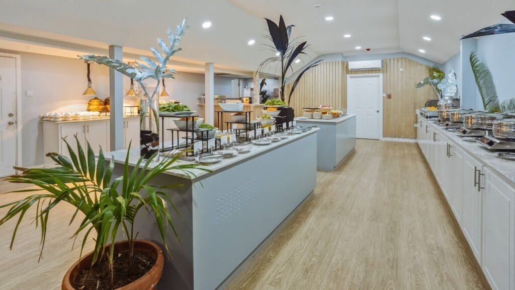 photo of Bay Garden's updated buffet area