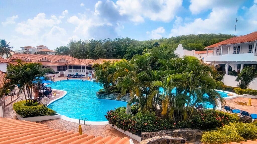 photo of Windjammer Landing main pool in St. Lucia
