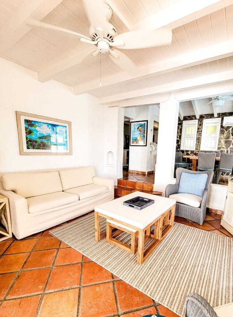 photo of living room at Windjammer Landing villa