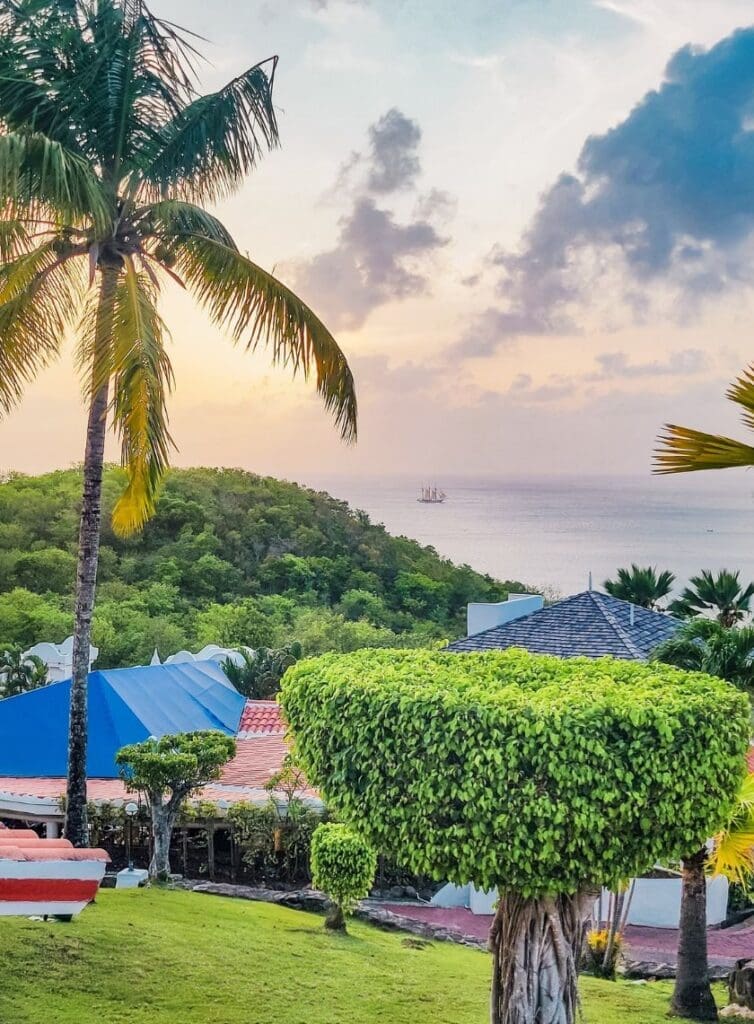 photo of view from Windjammer Landing Resort in St. Lucia