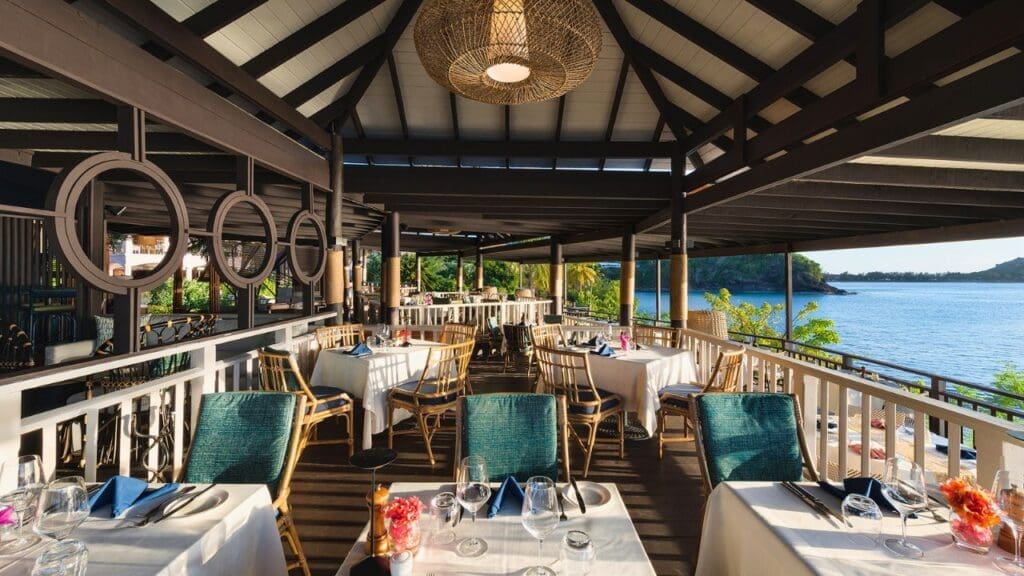 photo of Cliff Restaurant at Cap Maison in St Lucia