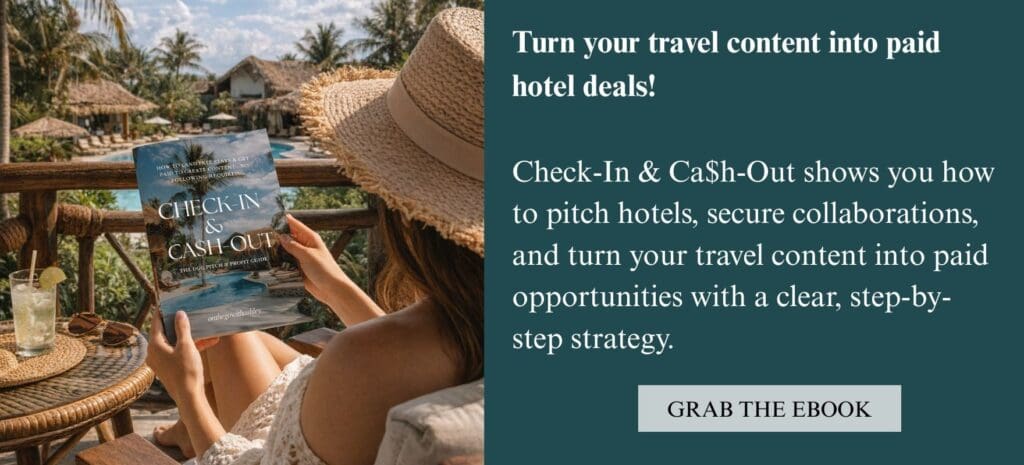 photo of Check-In & Ca$h-Out travel ugc ebook banner