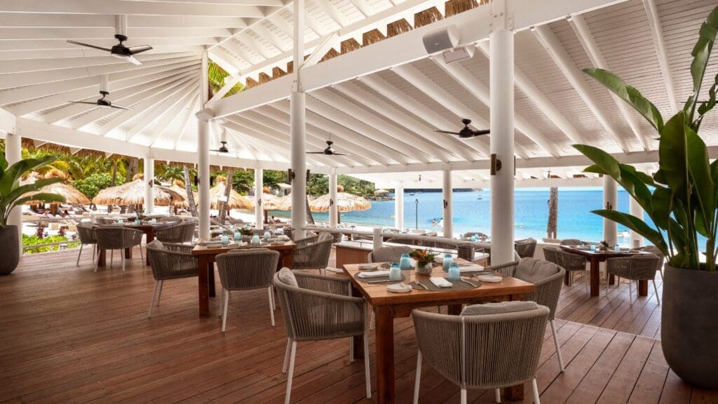 photo of dining area at Sugar Bay Resort in St Lucia