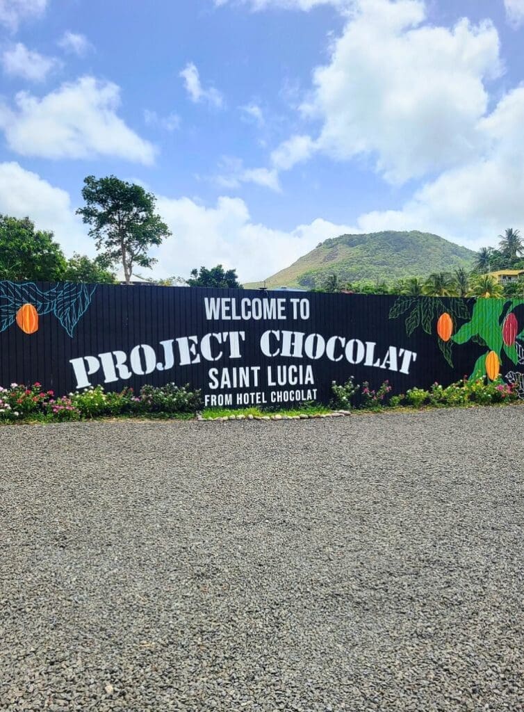 photo of Project Chocolat Sign in St. Lucia