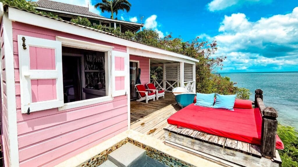 photo of ocean-front cottage in Antigua