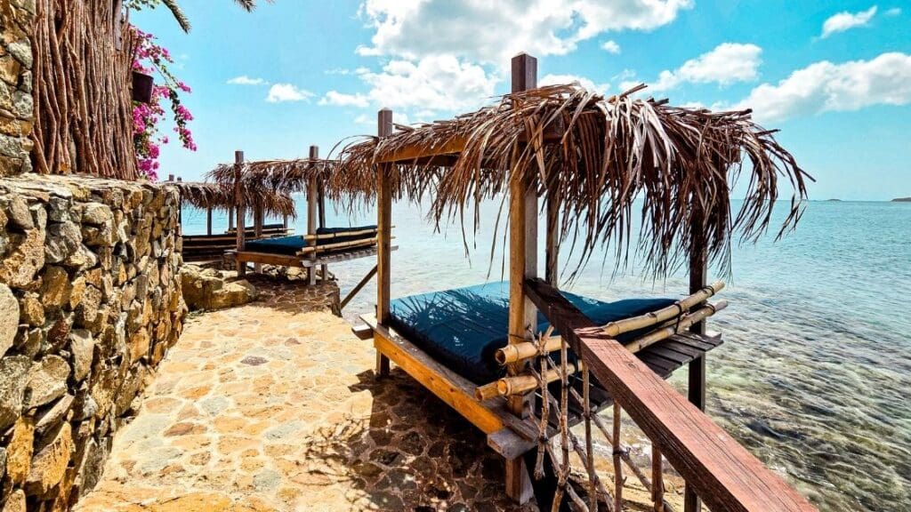 photo of cliffside cabana at Cocobay Resort in Antigua