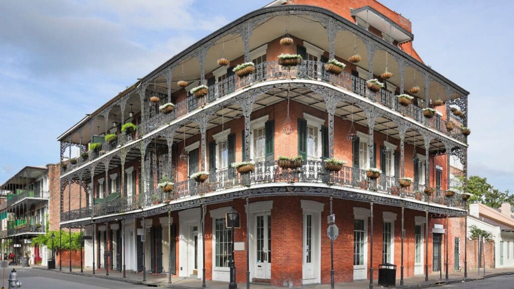 photo of a building at the French Quarter in New Orleans
