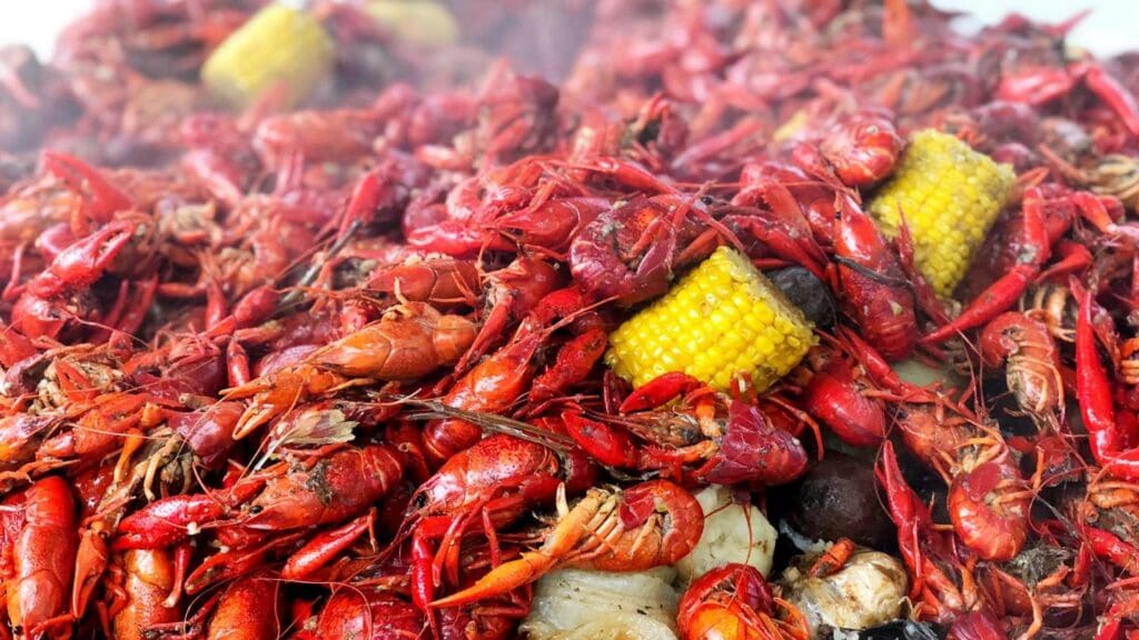 photo of crawfish boil