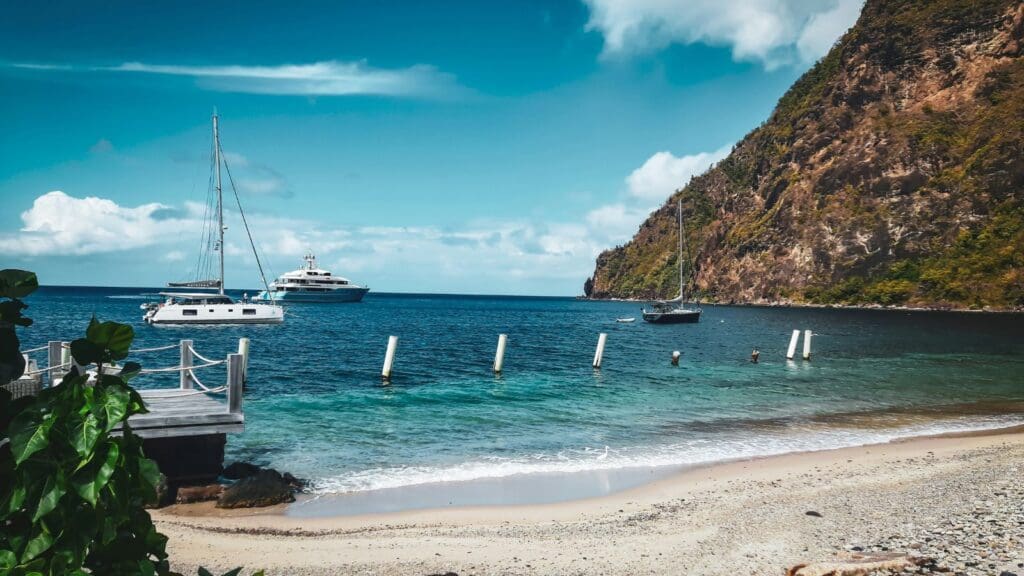 photo of Sugar Beach in Soufriere in St. Lucia
