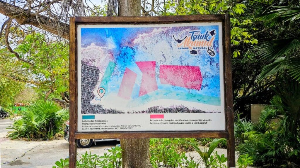 photo of sign at Akumal 