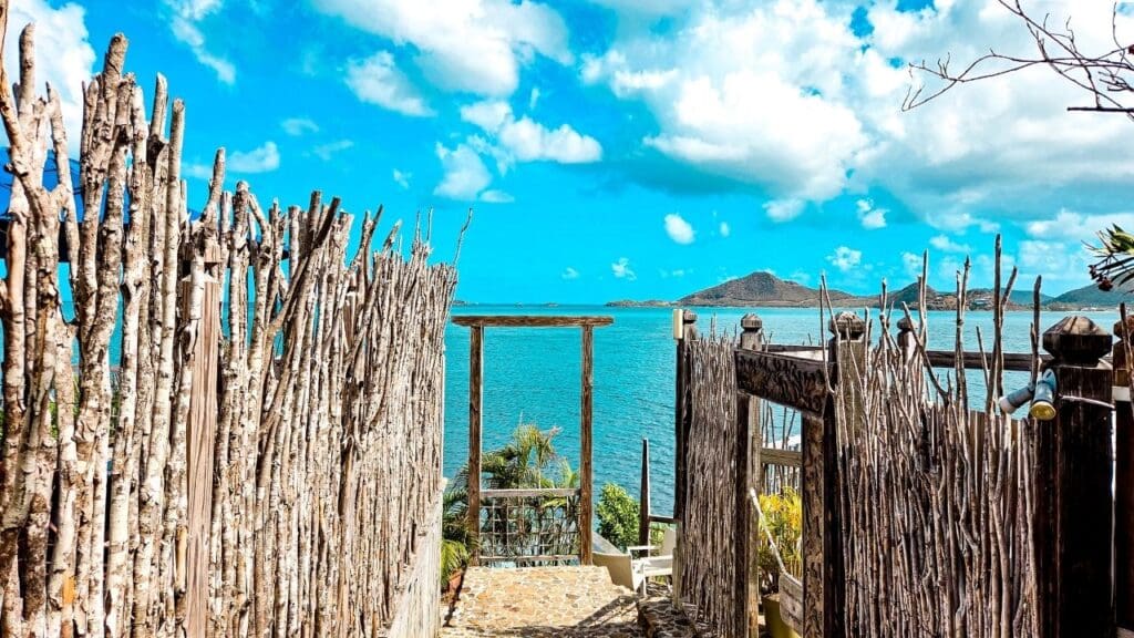 photo of view from spa entrance in Cocobay Resort in Antigua