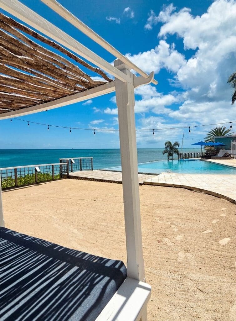 photo of Sunset Pool from the daybeds