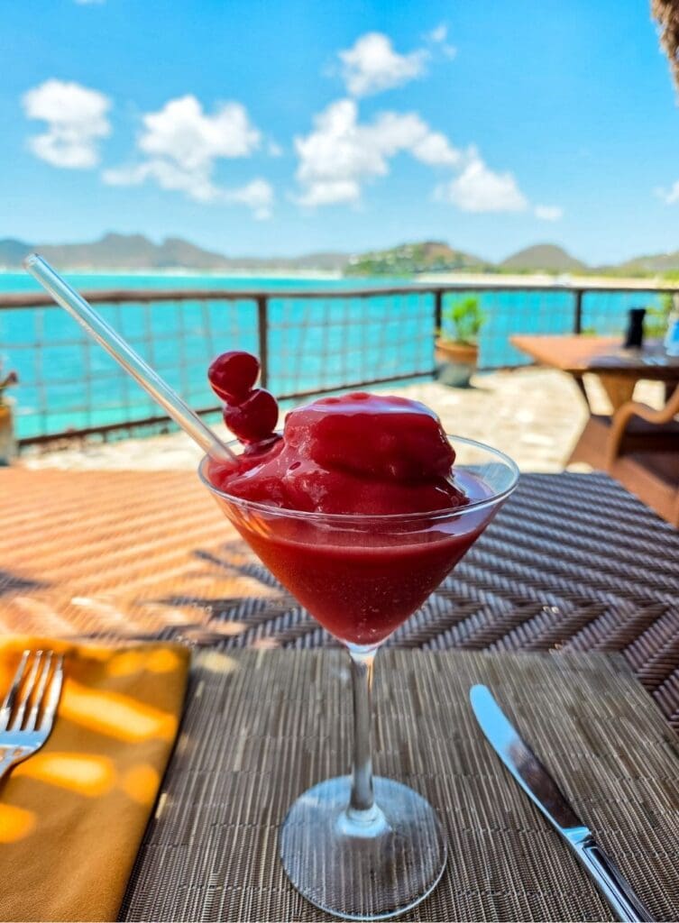 photo of fruity drink at Cocobay Resort restaurant