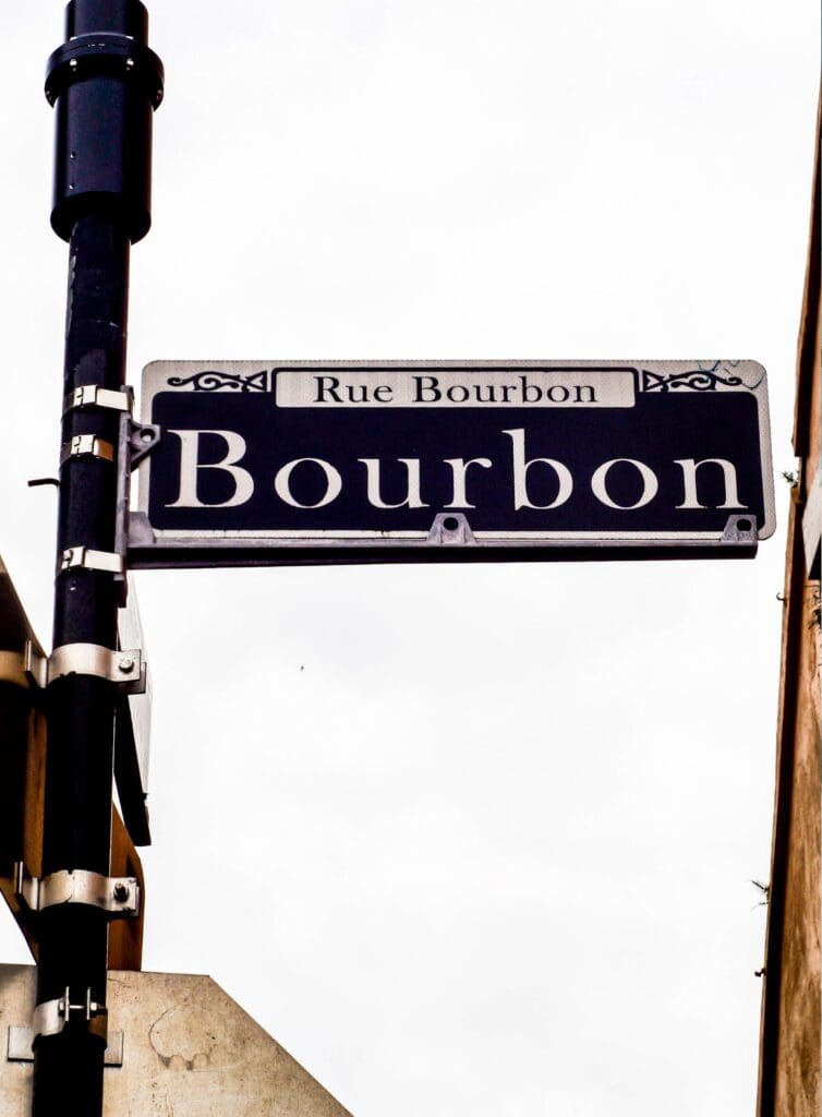 photo of Bourbon Street sign in New Orleans