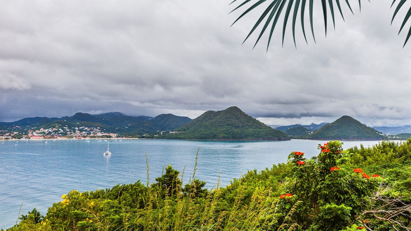 photo of Rodney Bay from Pigeon Island in St. Lucia