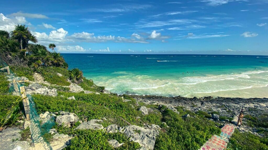 photo of sea in Tulum, Mexico