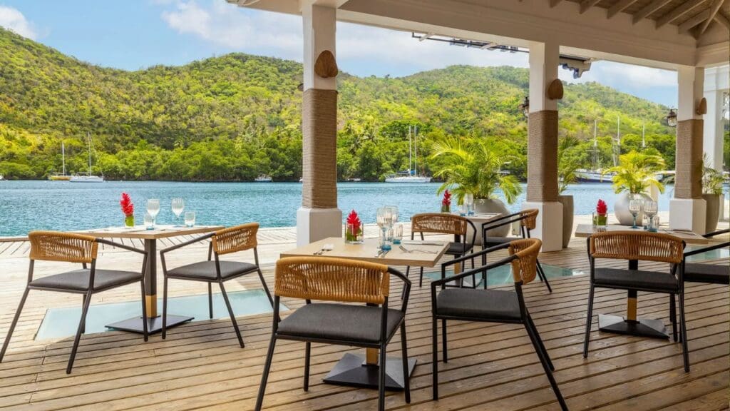 photo of restaurant at Zoetry Marigot Bay