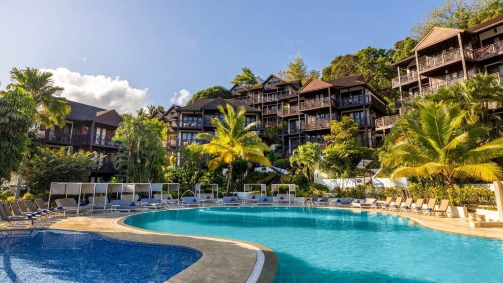 photo of pool at Zoetry Marigot Bay in St. Lucia