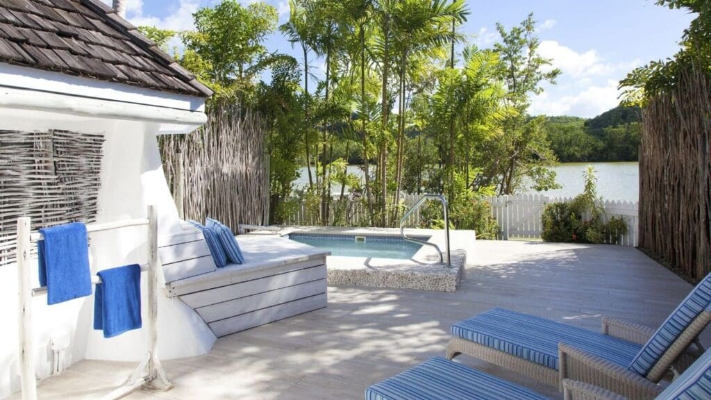 photo of private plunge pool at Galley Bay Resort & Spa in Antigua
