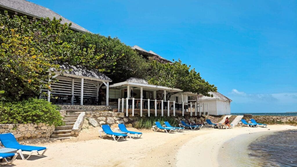 photo of beach bar at The Escape in Antigua