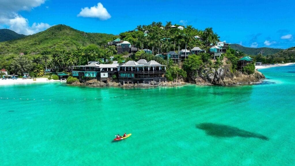 photo of COCOS Hotel Antigua from the water